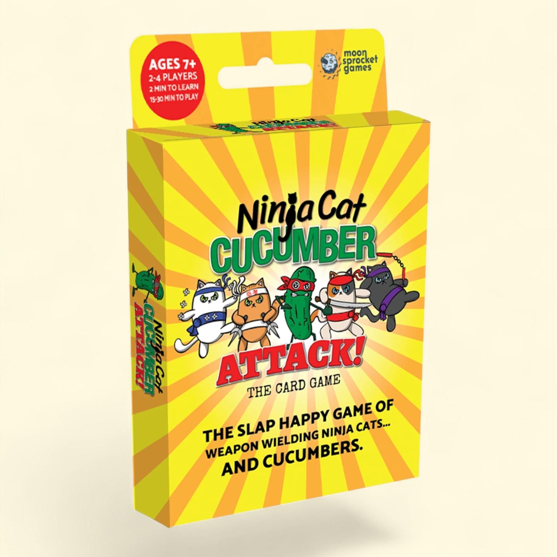 Asmodee Ninja Cat Cucumber Attack Family Card Game, Ages 7+ — authentic US product shipped worldwide by Treatspree