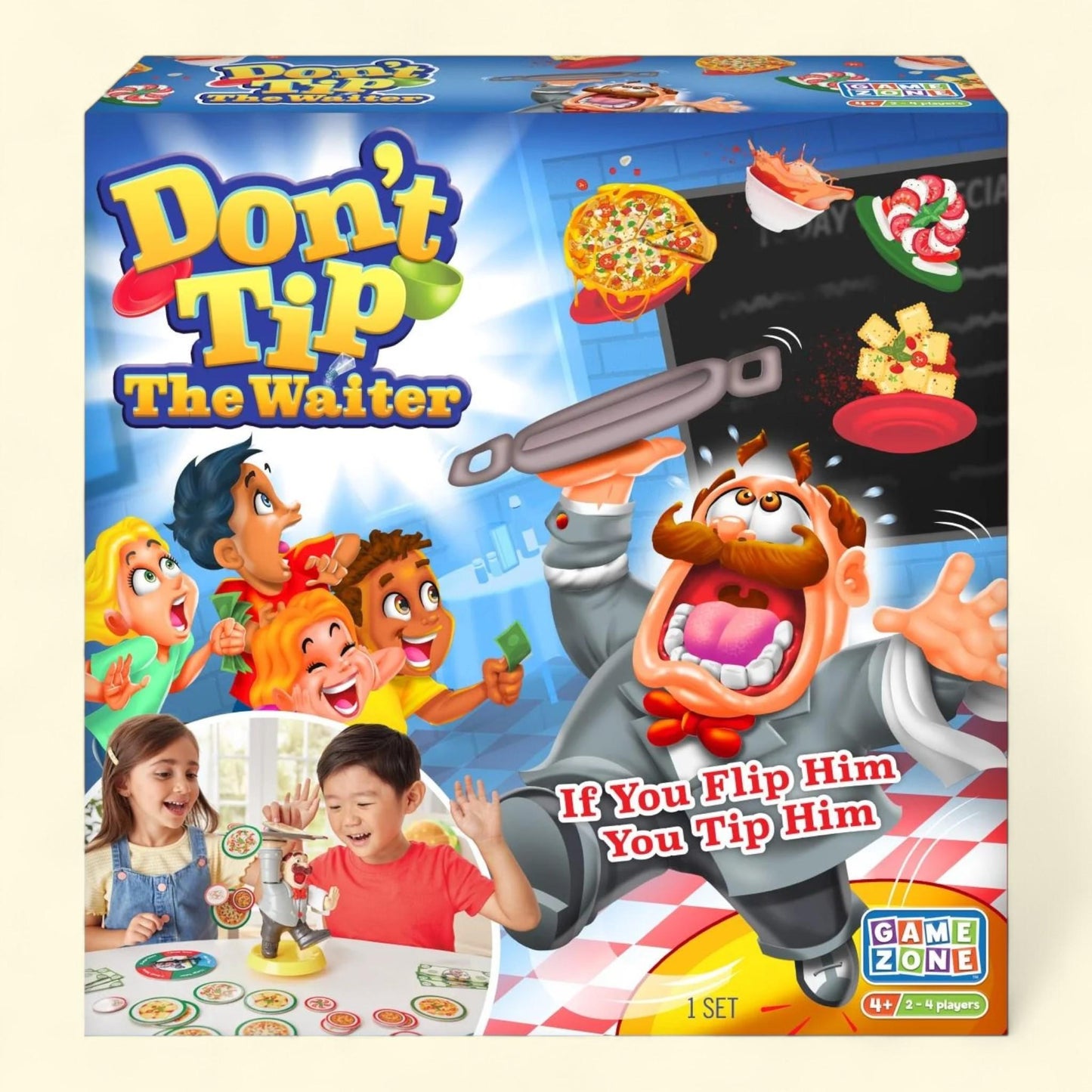 Game Zone Don’t Tip the Waiter, 2-4 Players, Ages 4+