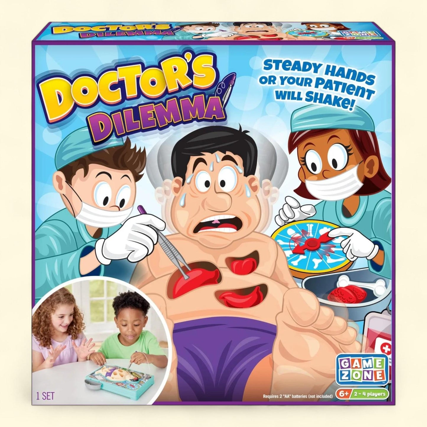 Game Zone Doctor's Dilemma, Family Fun Game, 2-4 Players, Ages 6+