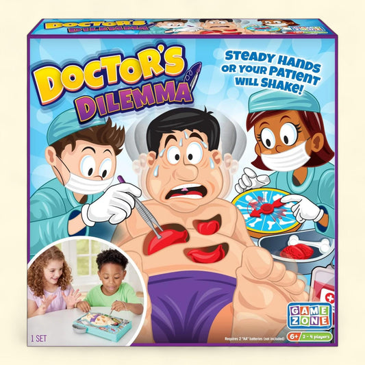 Game Zone Doctor's Dilemma, Family Fun Game, 2-4 Players, Ages 6+