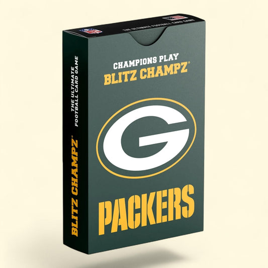 Blitz Champz Green Bay Packers Card Game, Family Game, Adults & Kids, Easy-To-Learn, Party Game, 1 count