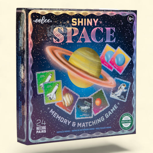 eeBoo Memory & Matching Game: Shiny Space - 24 Pairs, 5+