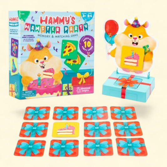 Educational Insights Hammy's Hamster Party, Memory Card Game, Ages 3+