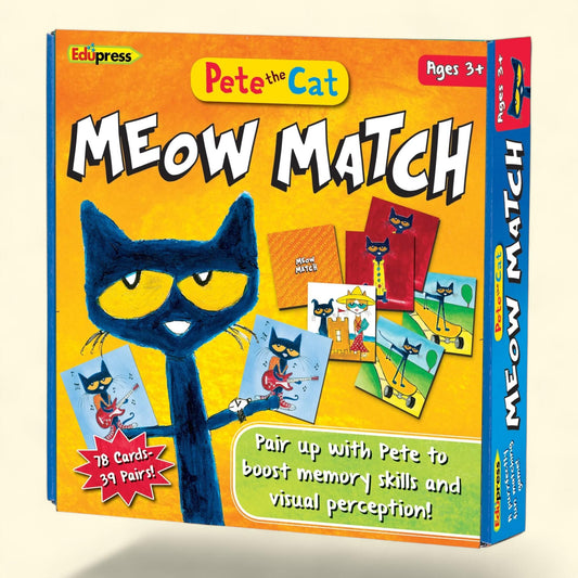 Edupress Pete the Cat Meow Match Game, 1 count