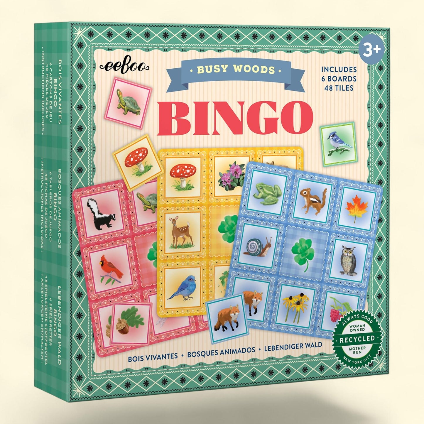 eeBoo Bingo Busy Woods, 6 Game Boards