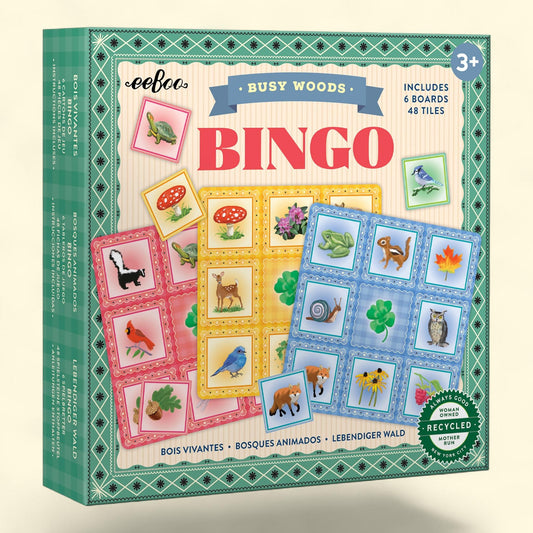 eeBoo Bingo Busy Woods, 6 Game Boards