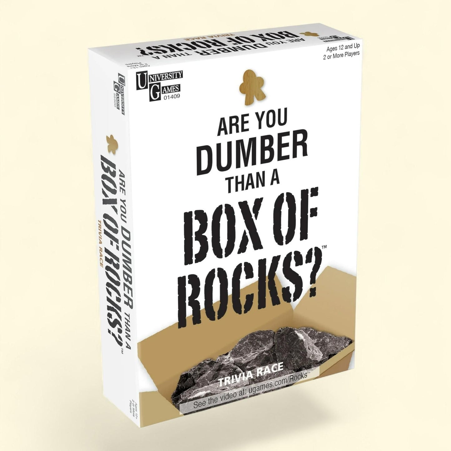 University Games Box of Rocks Party Game, 1 or More Players, Ages 12+