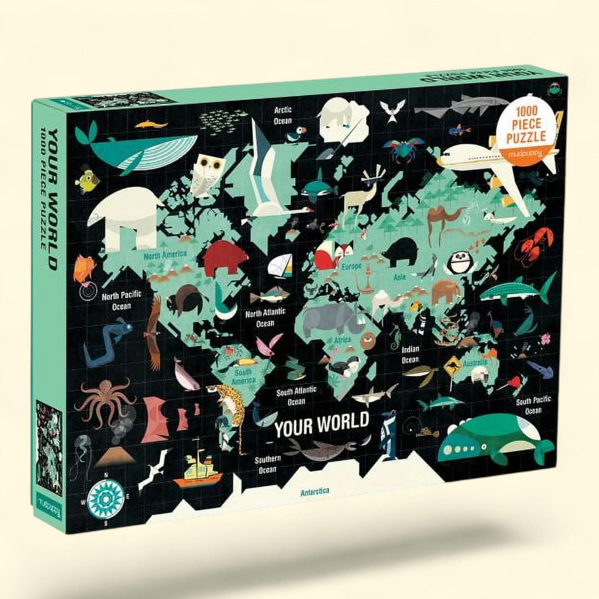 Mudpuppy Your World 1000 Piece Jigsaw Puzzle — authentic US product shipped worldwide by Treatspree