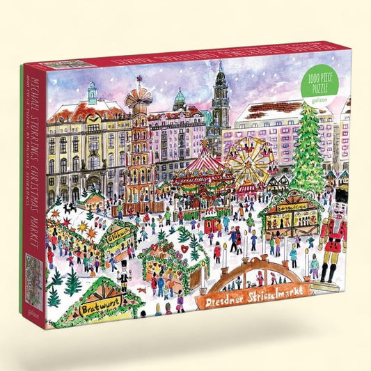 Michael Storrings Christmas Market in Dresden 1000 Piece Puzzle --> Michael Storrings Puzzle, 1000 Pieces
