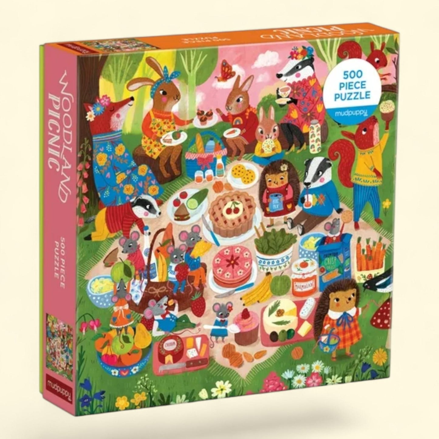 Mudpuppy Woodland Picnic Puzzle, 500 Piece