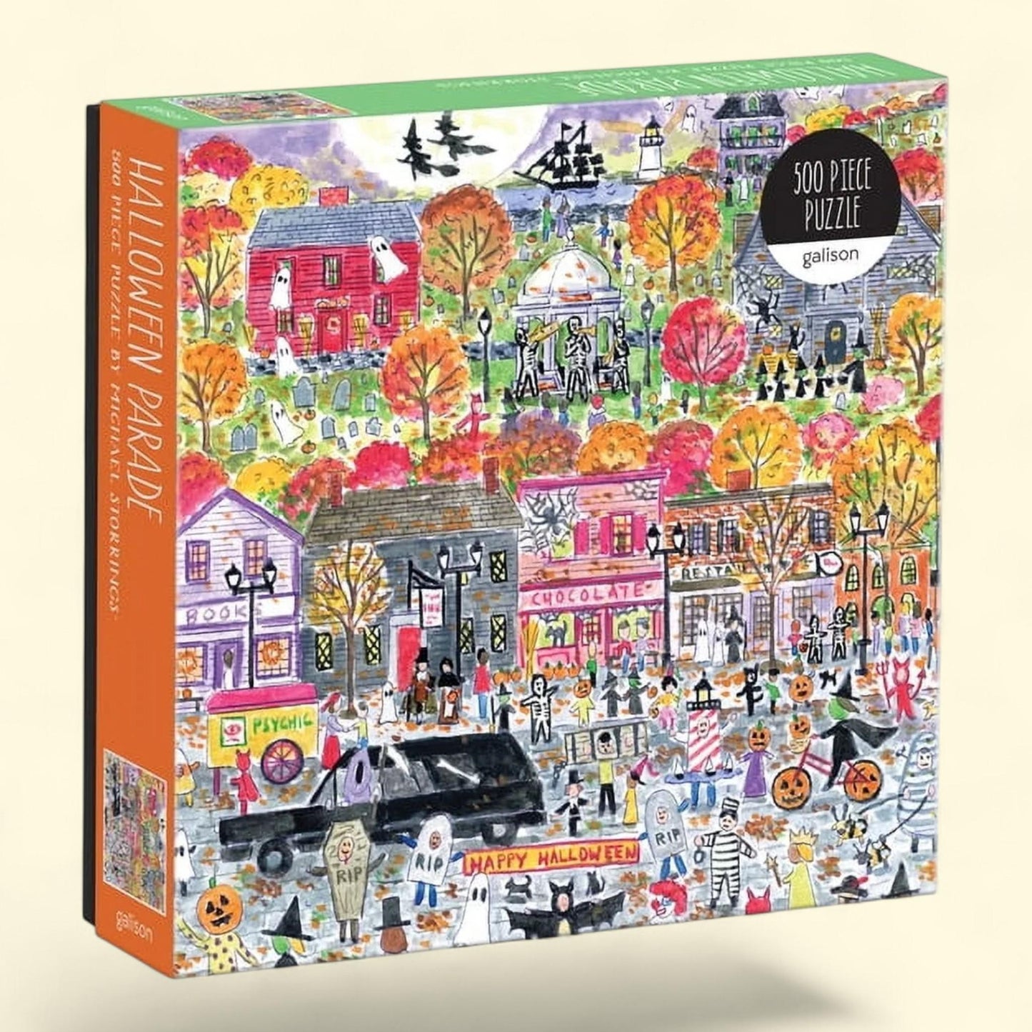 Michael Storrings Halloween Parade Puzzle, 500 Pieces