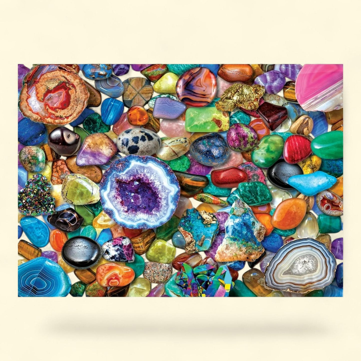 Peter Pauper Press Crystals and Gemstones Jigsaw Puzzle, 1000 Piece