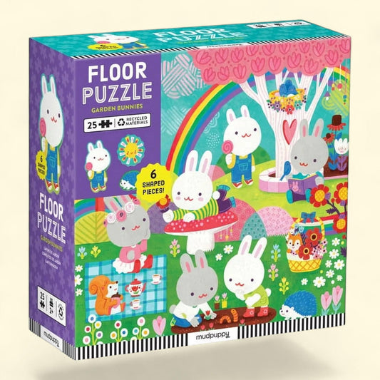 Garden Bunnies Floor Puzzle, 25 Piece