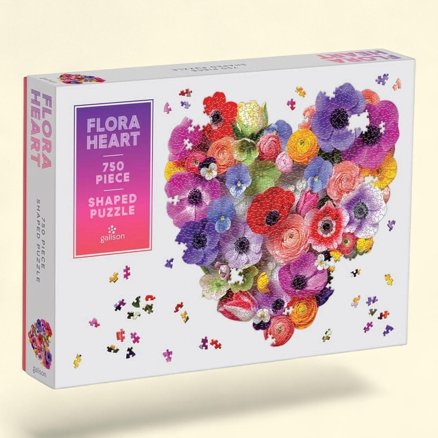 Flora Heart Puzzle, 750 Pieces