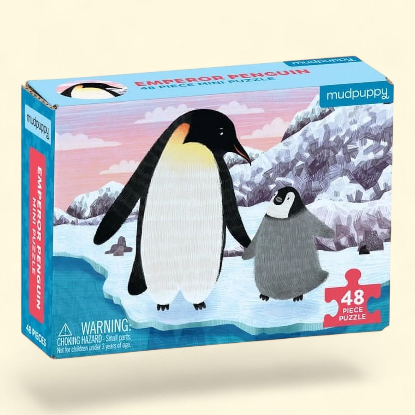 Mudpuppy Emperor Penguin Mini Jigsaw Puzzles, 48 Piece