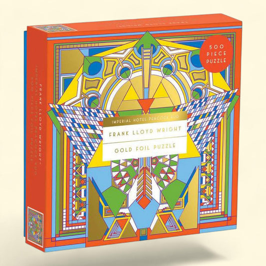 Frank Lloyd Wright Imperial Hotel Peacock Rug 500 Piece Puzzle