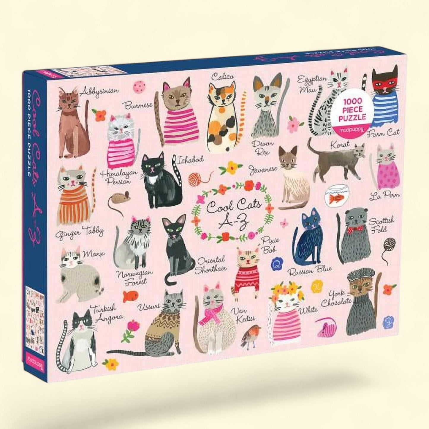 Mudpuppy Cool Cats 1000 Piece Jigsaw Puzzle