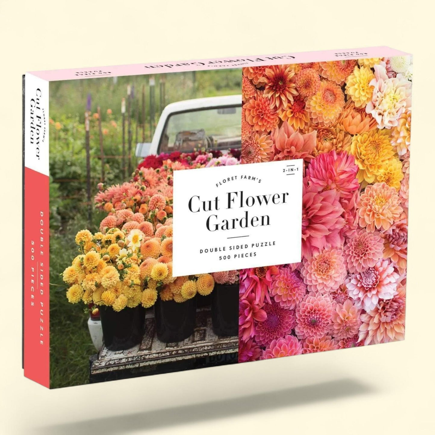 Galison - Floret Farm's Cut Flower Garden 500 Piece Jigsaw Puzzle, 2-Sided