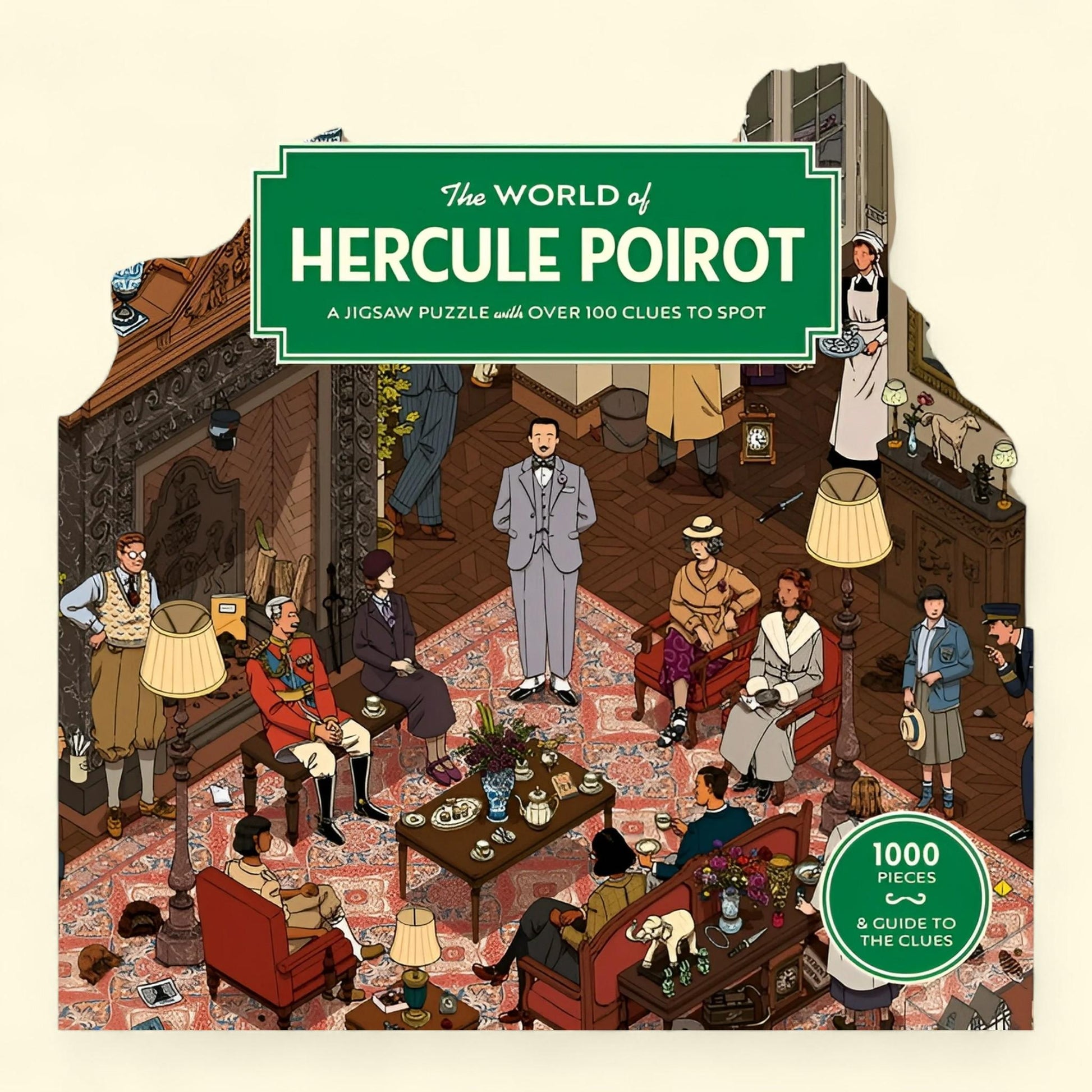 Hercule Poirot Jigsaw Puzzle, 1000 Pieces — authentic US product shipped worldwide by Treatspree