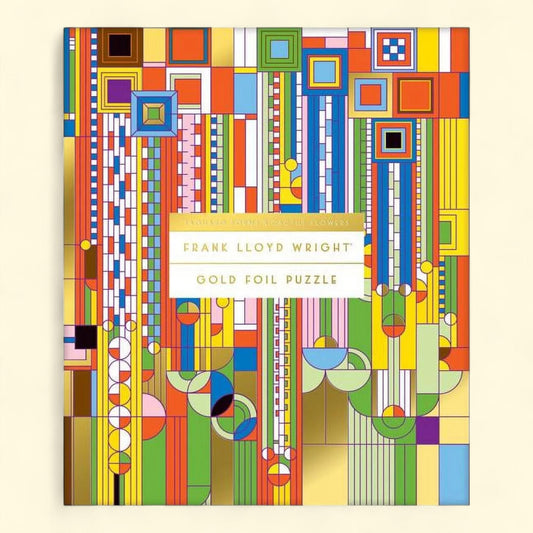 Galison - Frank Lloyd Wright Saguaro Cactus & Forms Foil Stamped 1000 Piece Jigsaw Puzzle ? Galison Puzzle, 1000 Piece