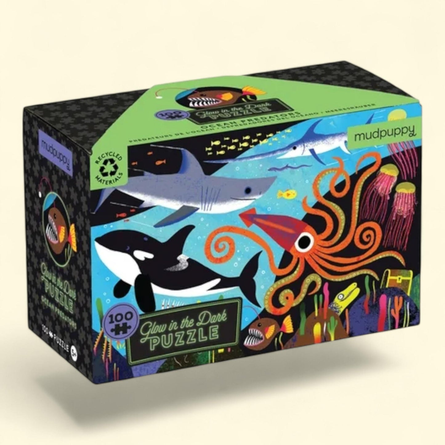 Mudpuppy Ocean Predators 100 Piece Puzzle