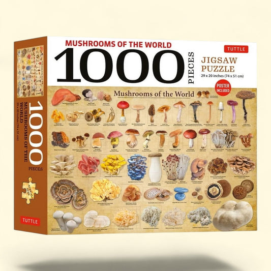 Mushrooms of the World 1000 Piece Jigsaw Puzzle, 29 X 20 Inch
