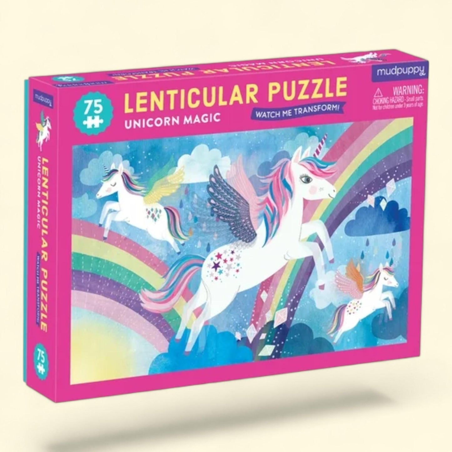 Unicorn Magic 75 Piece Lenticular Puzzle, Size