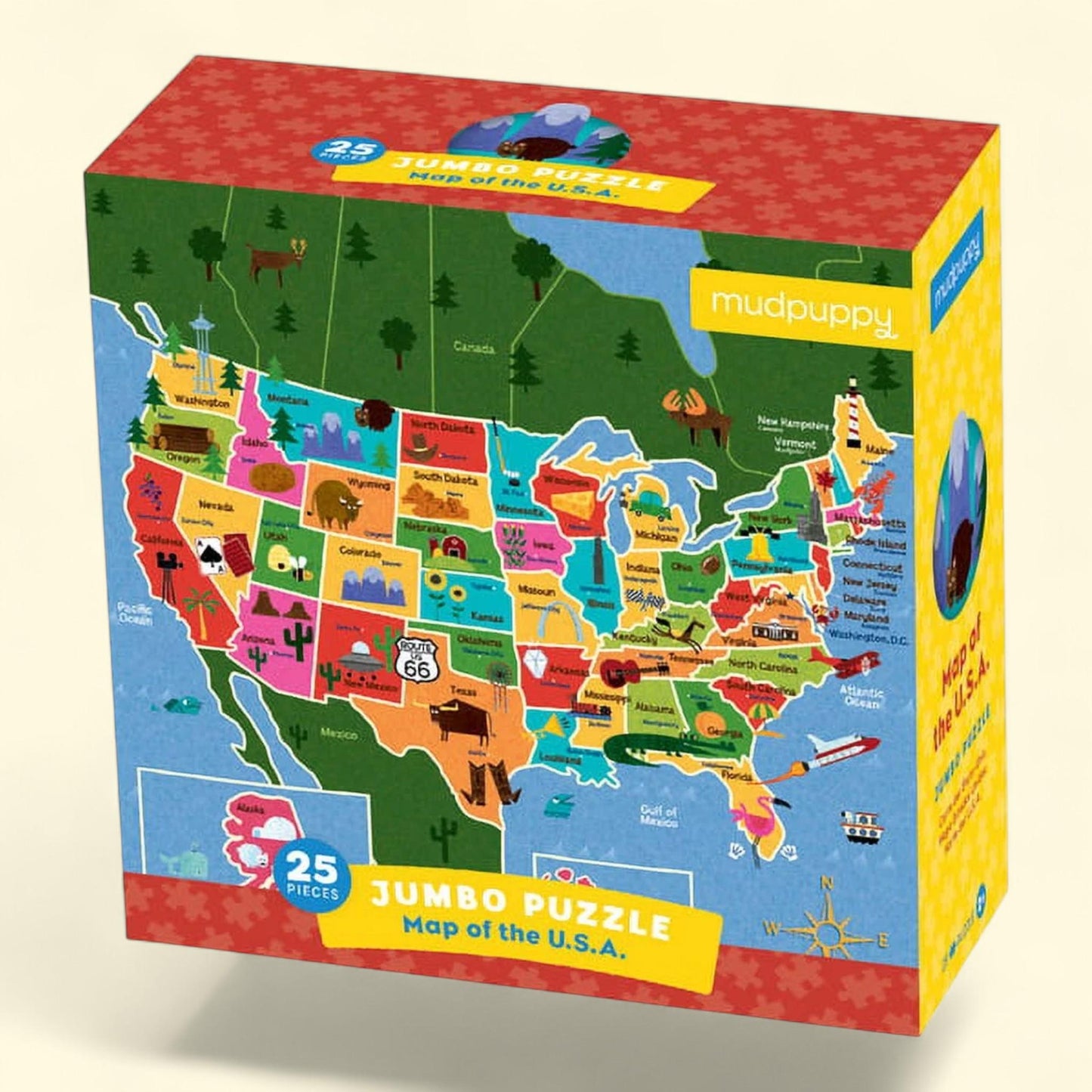 Map of the USA Jumbo Puzzle, Size