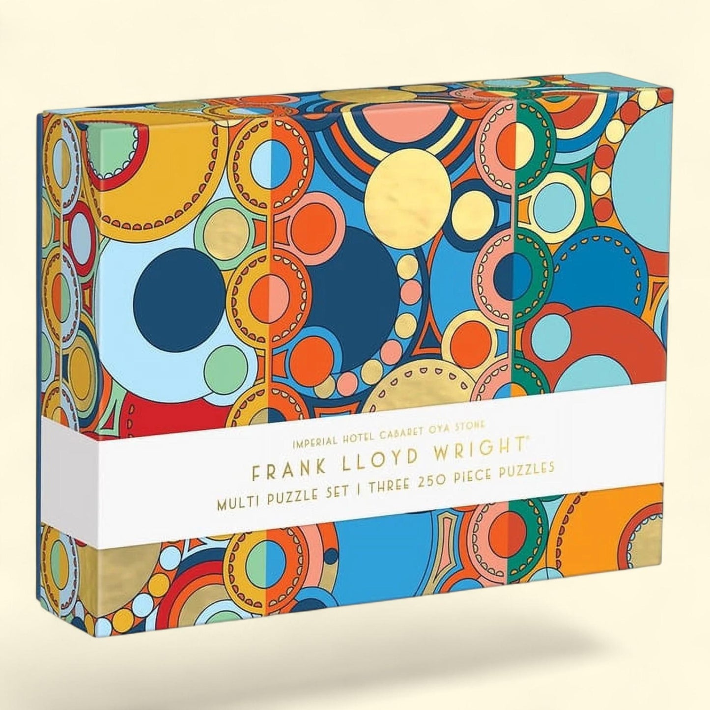 Frank Lloyd Wright Imperial Hotel Puzzle Set, Multi — authentic US product shipped worldwide by Treatspree