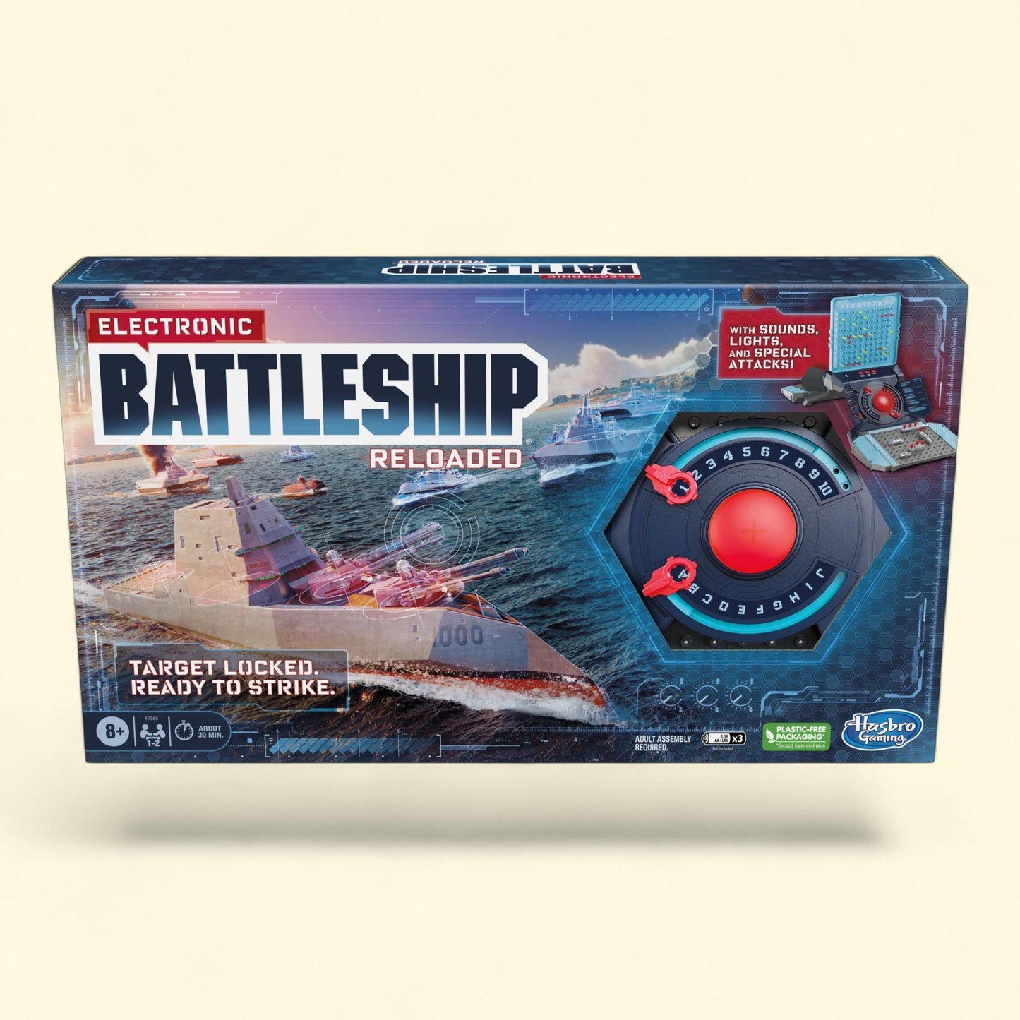 Electronic Battleship Reloaded Board Game, 1-2 Players, Ages 8+