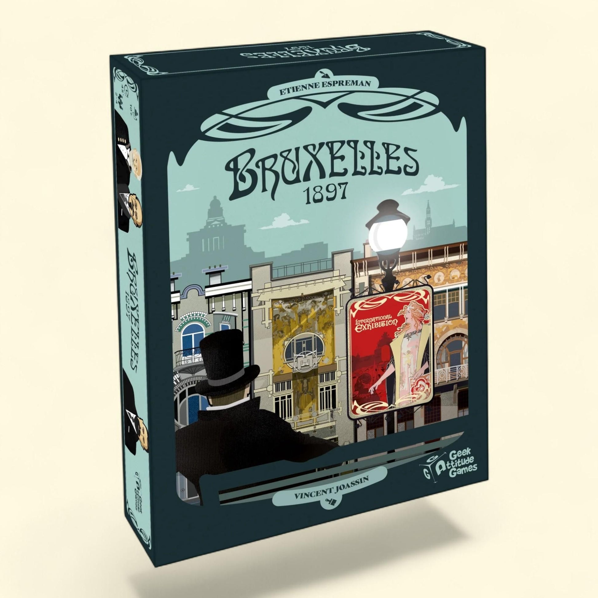 Geek Attitude Games Bruxelles 1897, Strategy Board Game, 1 count — authentic US product shipped worldwide by Treatspree