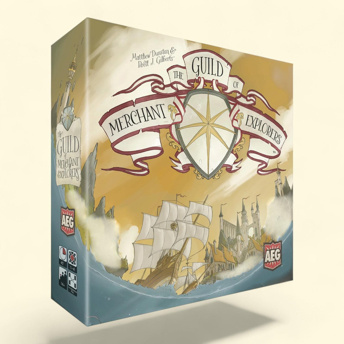 AEG: The Guild of Merchant Explorers - Strategy Board Game, 1-4 Players, Ages 14+, 45 Min Play Time