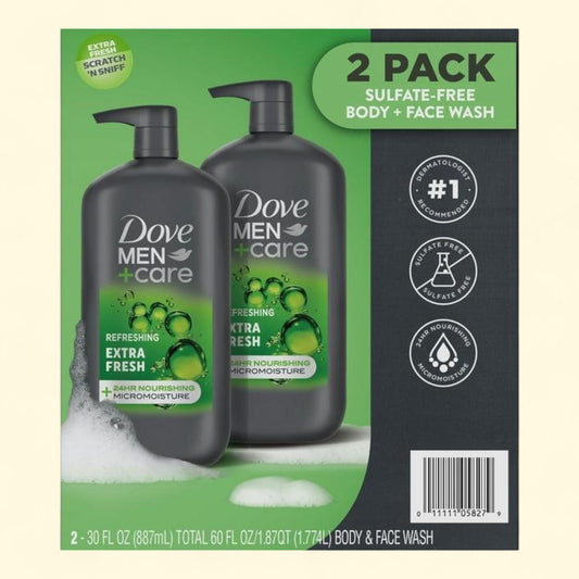 Dove Men+Care Body Wash, 30 fl. oz., 2 pk.