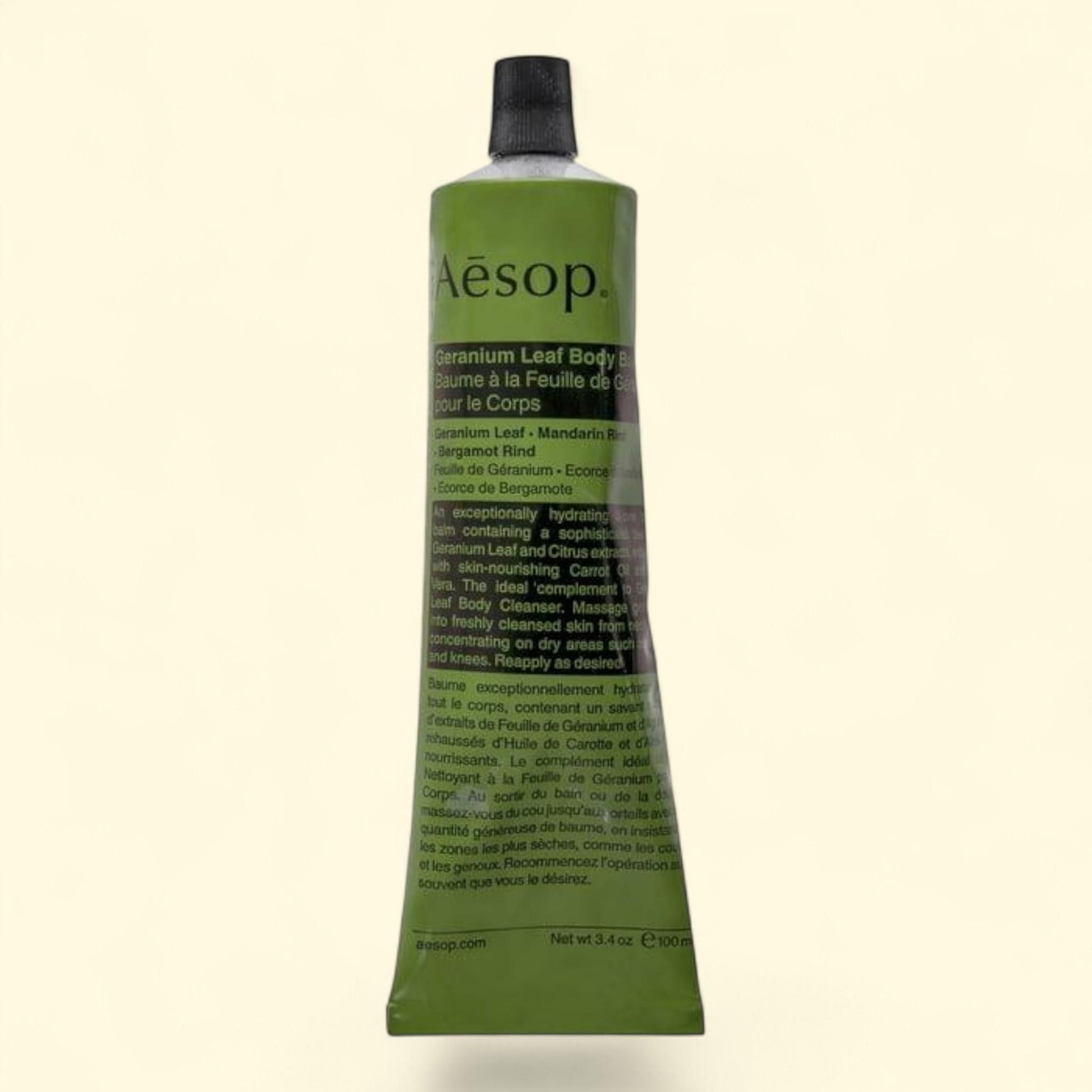 Aesop Geranium Leaf Body Balm, 3.4 oz. — authentic US product shipped worldwide by Treatspree