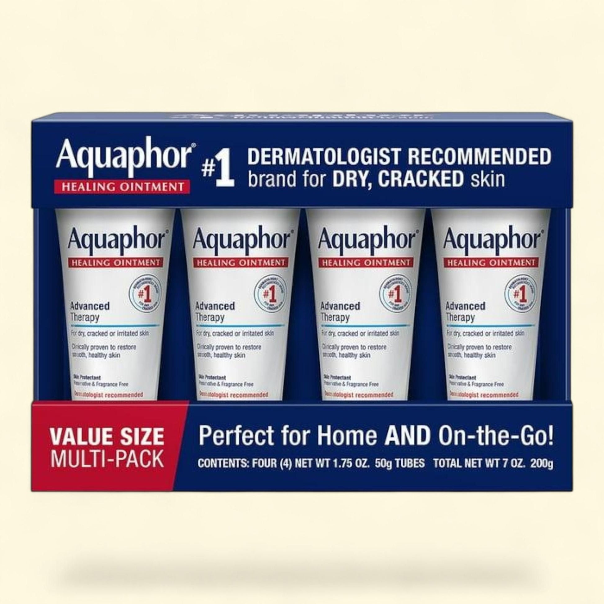 Aquaphor Healing Ointment, 1.75 oz., 4 pk. — authentic US product shipped worldwide by Treatspree