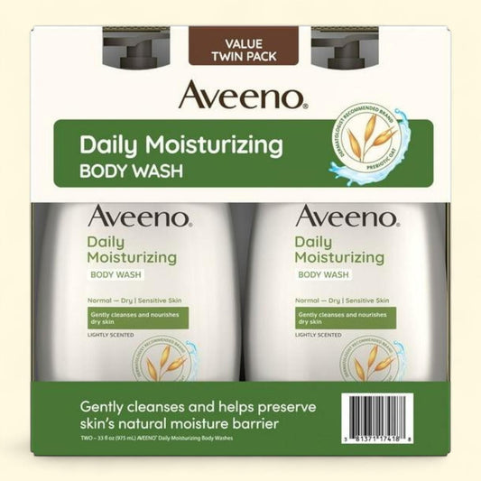 Aveeno Daily Moisturizing Body Wash, 33 fl. oz., 2 pk.
