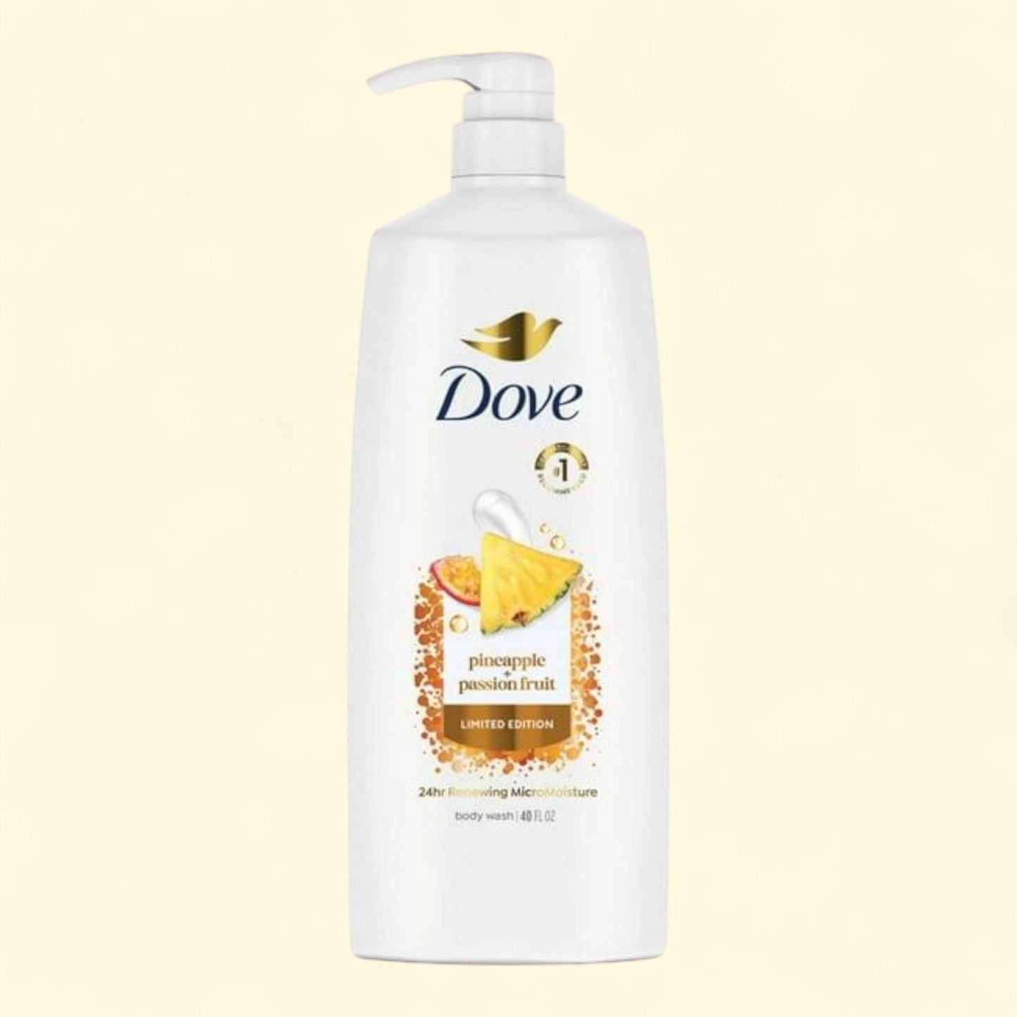 Dove Body Wash, Pineapple & Passion Fruit, 40 fl. oz.