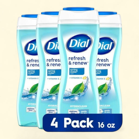 Dial Body Wash, Spring Water, 16 fl. oz., 4 pk.