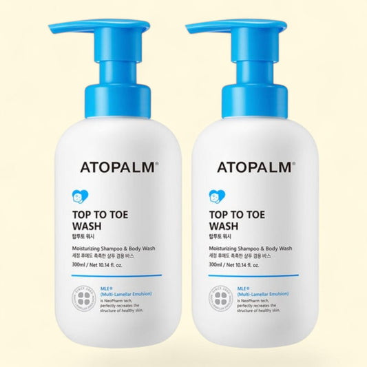 ATOPALM Gel douche pour le corps, 300 ml, lot de 2