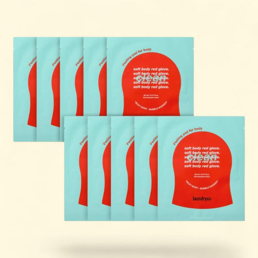 laundryou Soft Body Red Glove Clean, lot de 10