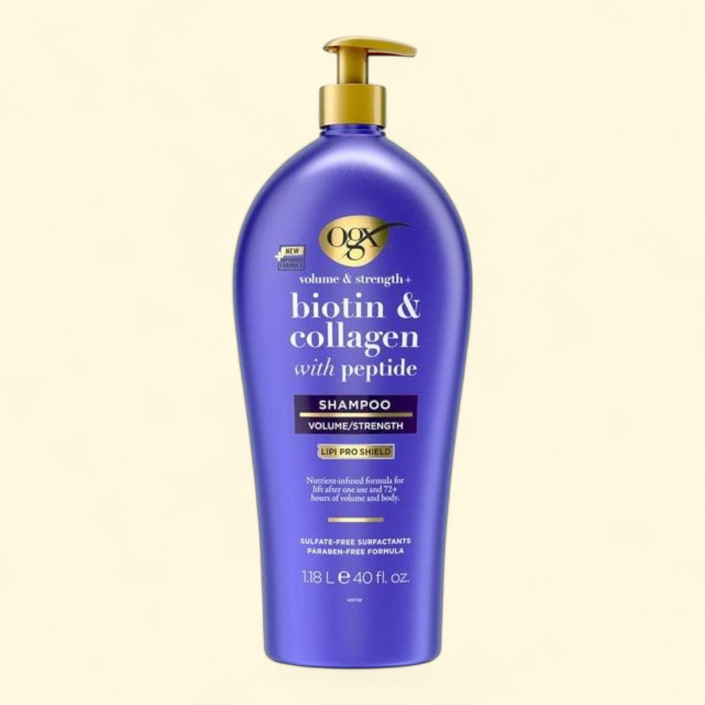 OGX Volume & Strength Shampoo, 40 fl. oz.