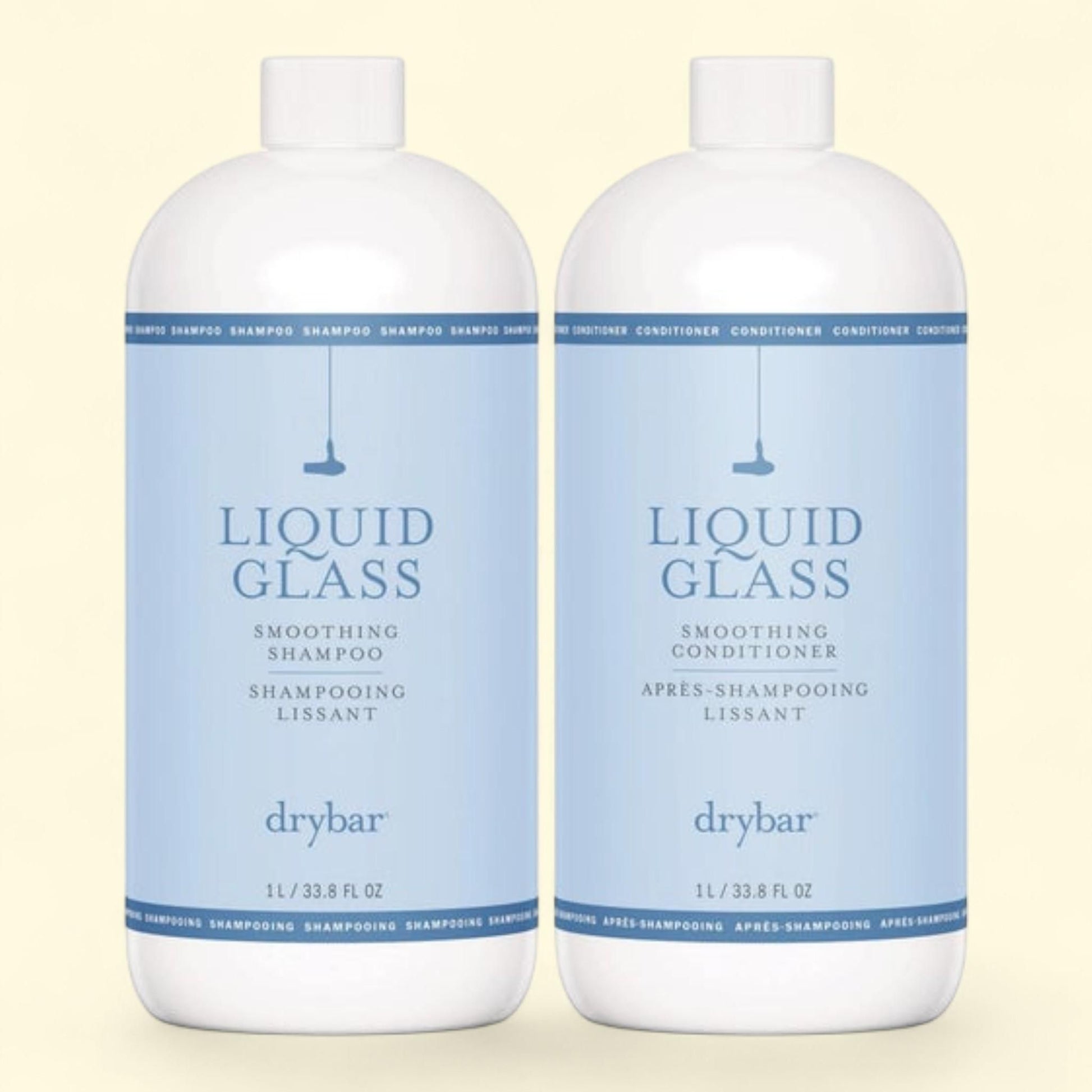 Drybar Liquid Glass Smoothing Shampoo & Conditioner Set, 33.8 fl oz — authentic US product shipped worldwide by Treatspree