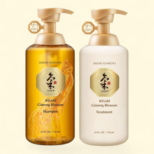 Daeng Gi Meo Ri Ki Gold Ginseng Blossom Shampoo & Treatment Set, 2 x 500ml