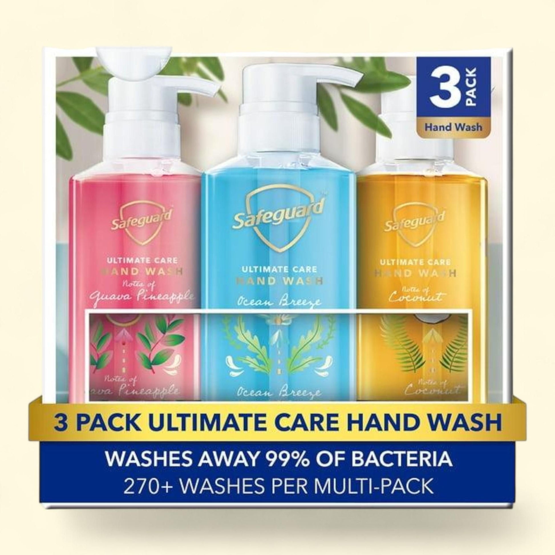 Safeguard Hand Wash, Ultimate Care, 15.5 fl. oz., 3 pk. — authentic US product shipped worldwide by Treatspree