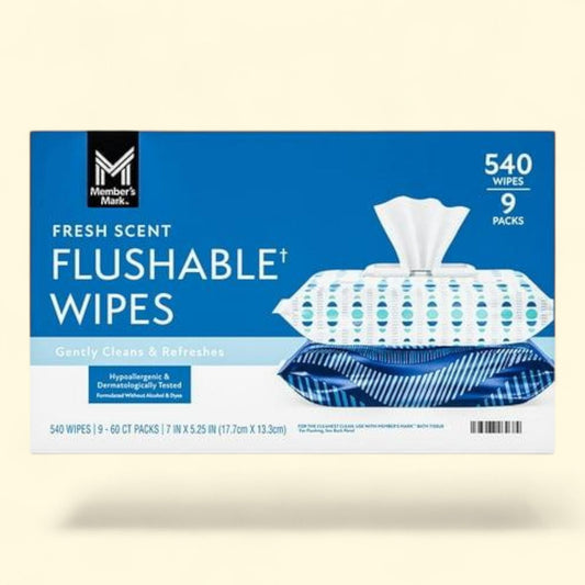 Member's Mark Flushable Wipes, 540 ct.