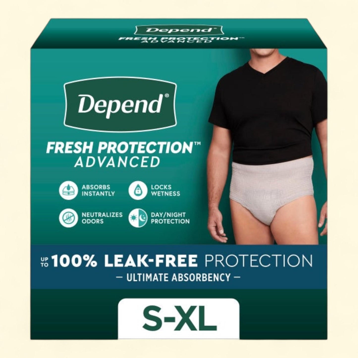 Depend Incontinence Underwear for Men, Ultimate Absorbency, Size: Advanced