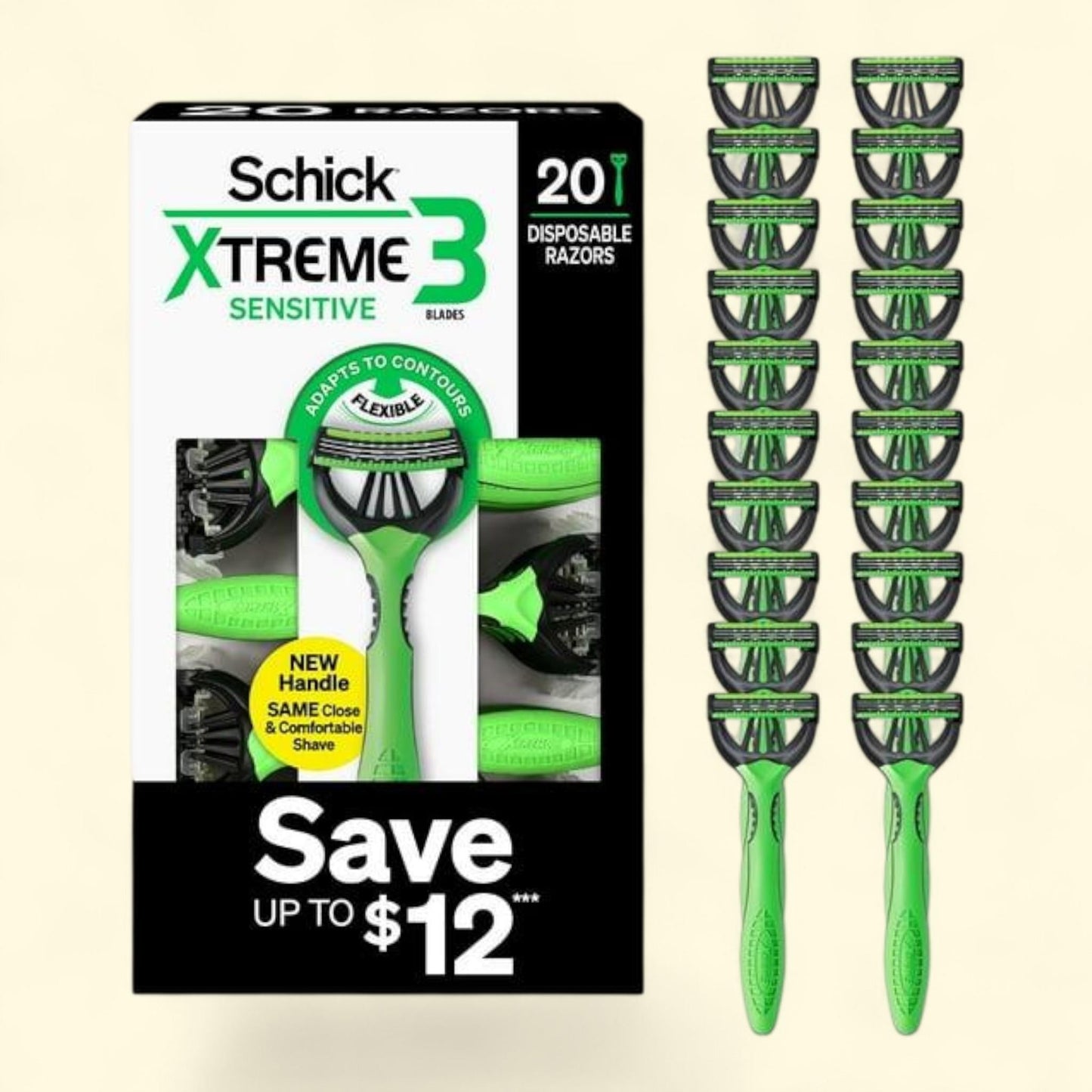Schick Xtreme3 Disposable Razors, 20 ct.