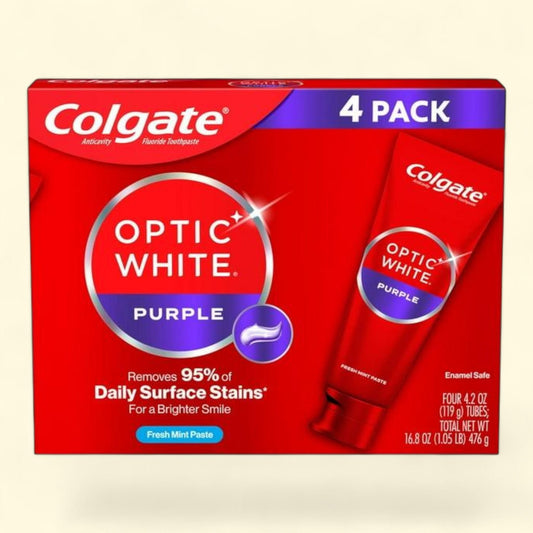 Colgate Optic White Whitening Toothpaste, 4.2 oz., 4 pk.