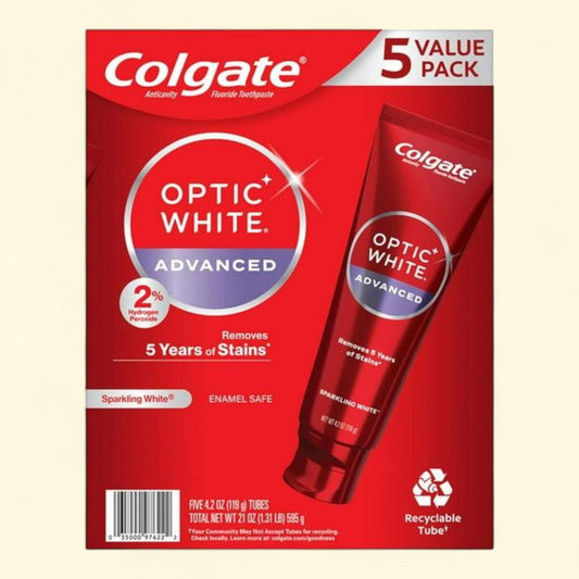 Colgate Optic White Toothpaste, 4.2 oz., 5 pk.