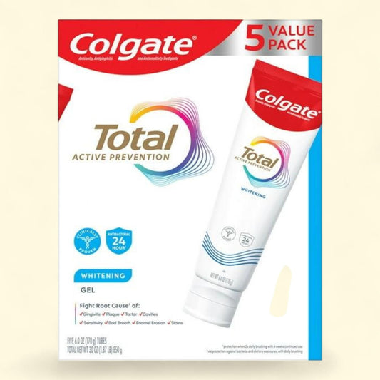Colgate Total Whitening Gel Toothpaste, 6 oz.